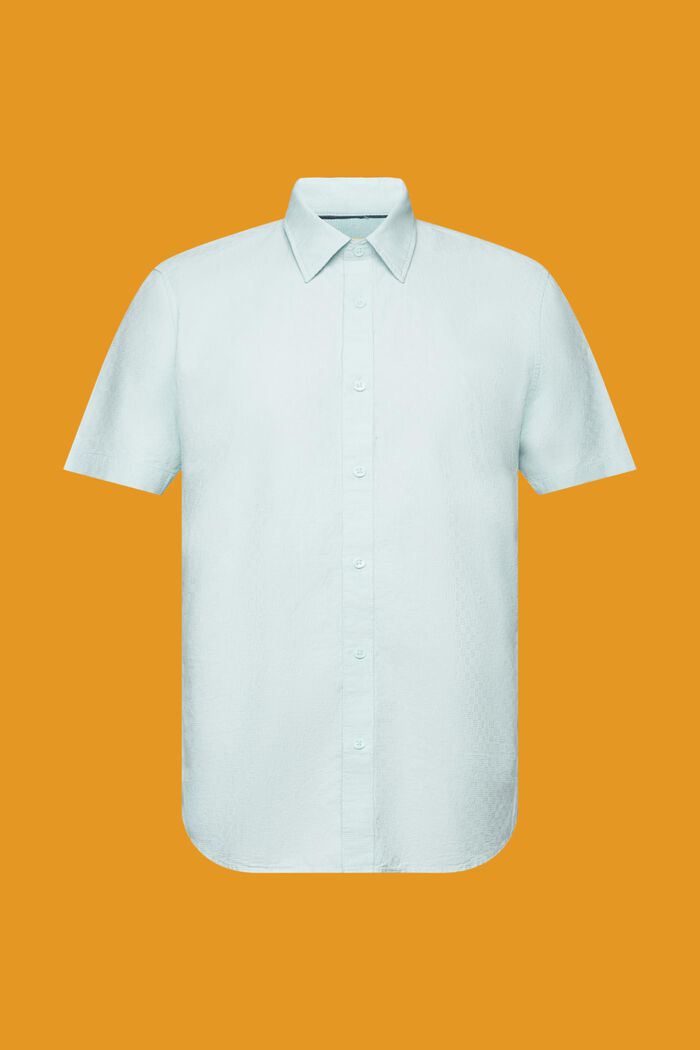 Camicia strutturata Slim Fit, LIGHT AQUA GREEN, detail image number 5