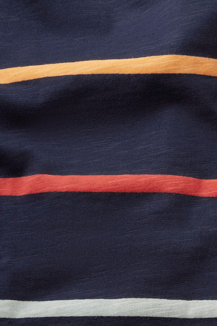 Maglia a maniche lunghe a righe, NAVY, detail image number 4