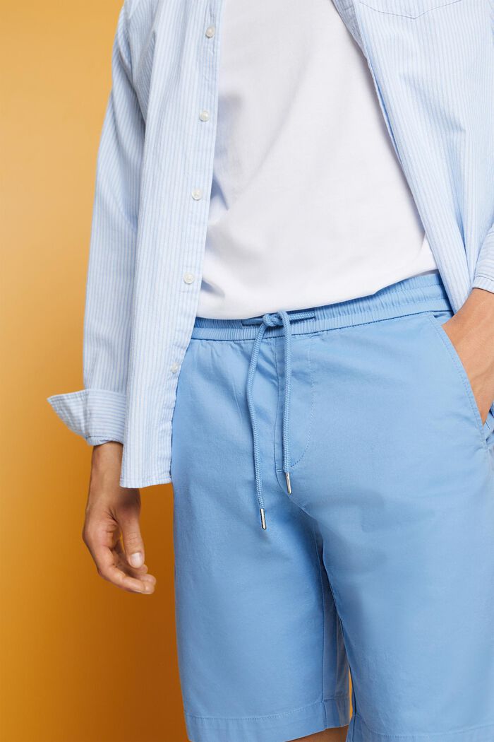 Shorts in twill di cotone, LIGHT BLUE, detail image number 2