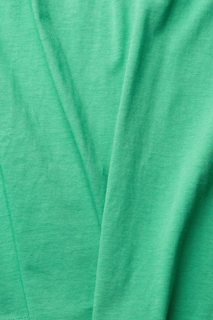 T-shirt in jersey con applicazione grande, GREEN, detail image number 5