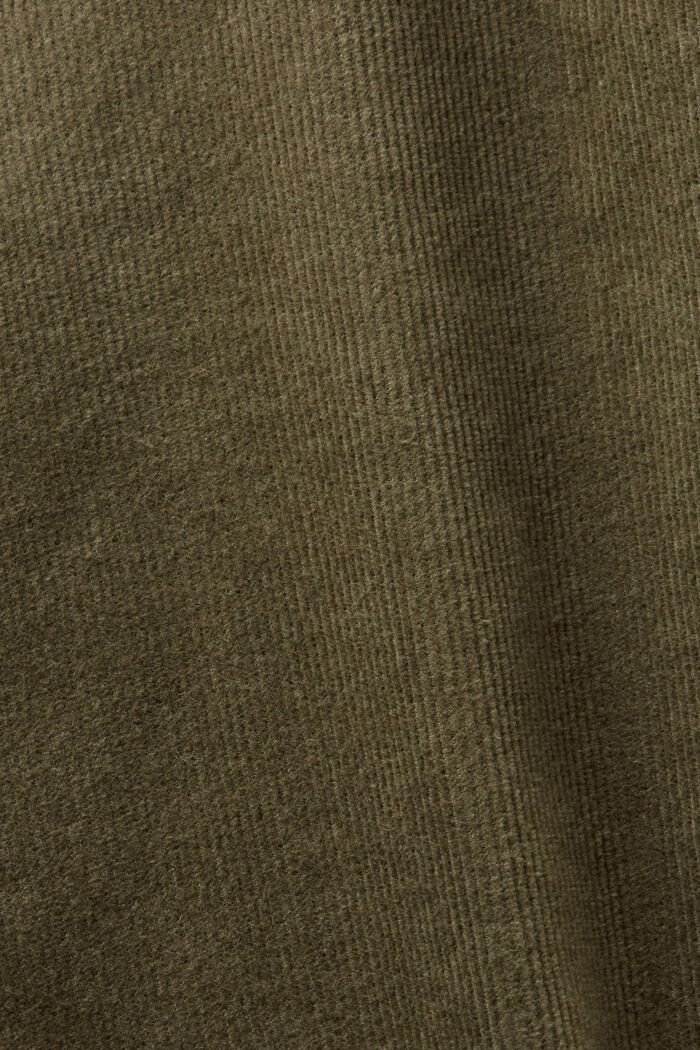 Pantaloni di velluto a coste straight fit, KHAKI GREEN, detail image number 5