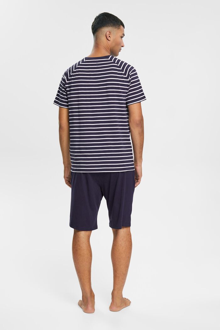 Pigiama in jersey con shorts, NAVY, detail image number 3