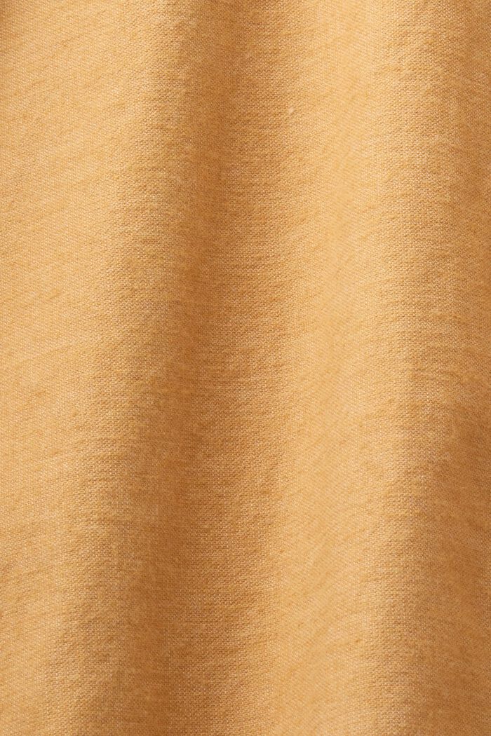 Camicia screziata, 100% cotone, CAMEL, detail image number 6