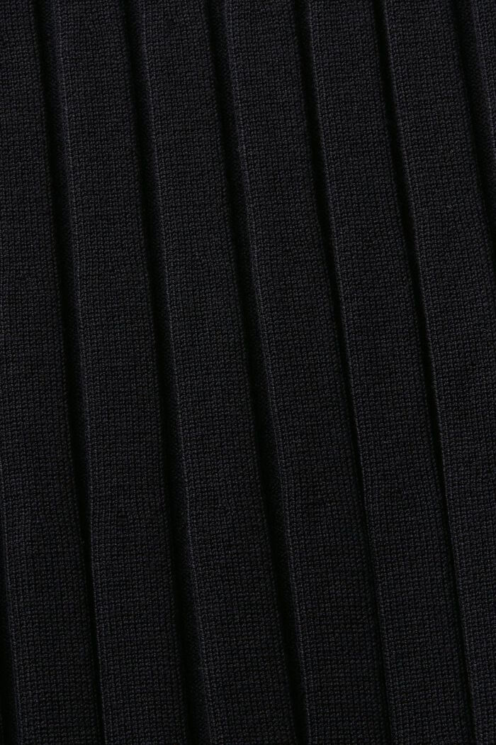 Gonna midi in maglia a coste, BLACK, detail image number 5