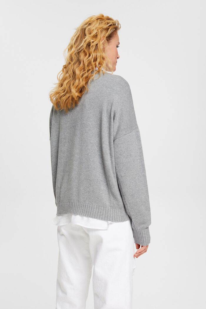 Pullover a maglia Relaxed Fit, MEDIUM GREY, detail image number 4
