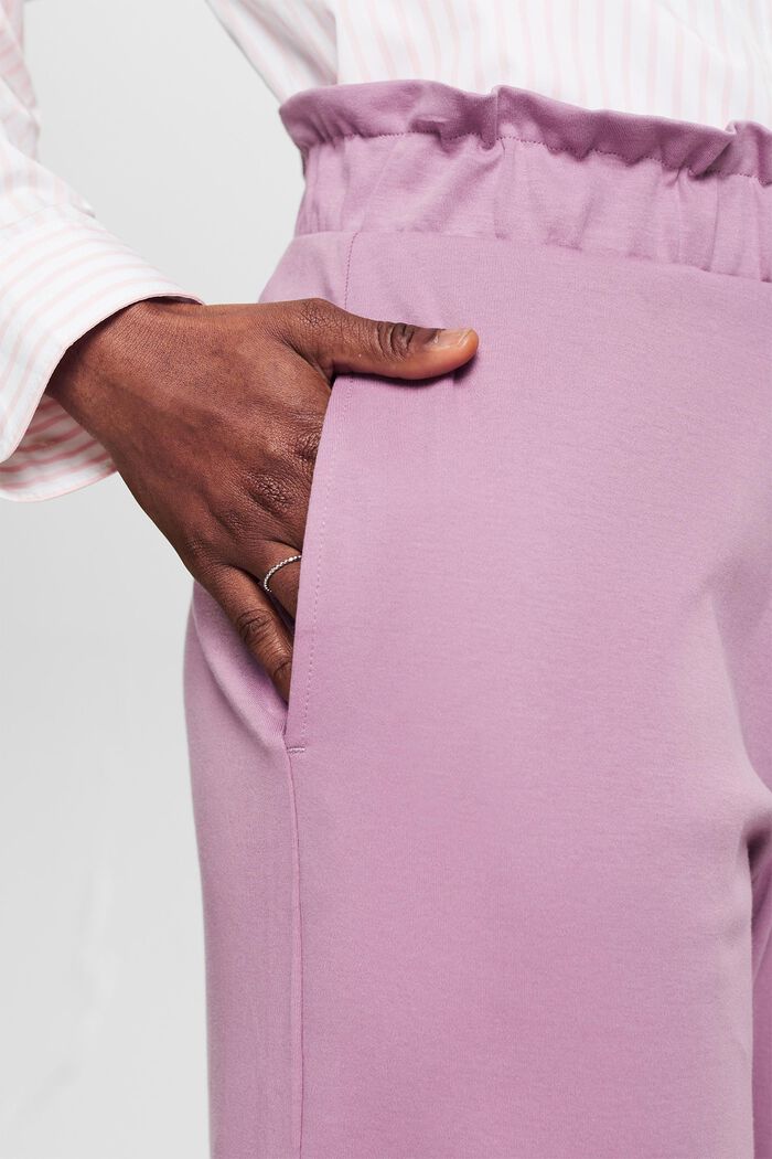 Pantaloni culotte con pinces, MAUVE, detail image number 4