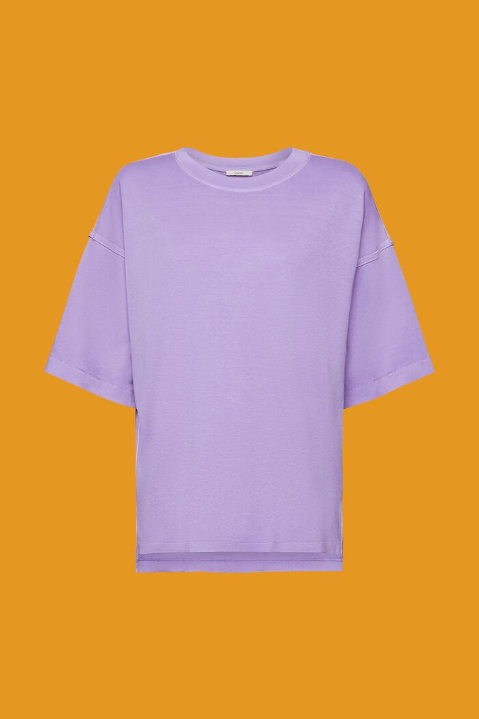 T-shirt in cotone oversize, PURPLE, detail image number 7