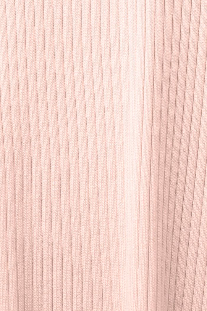 Dolcevita in jersey a coste, LIGHT PINK, detail image number 7