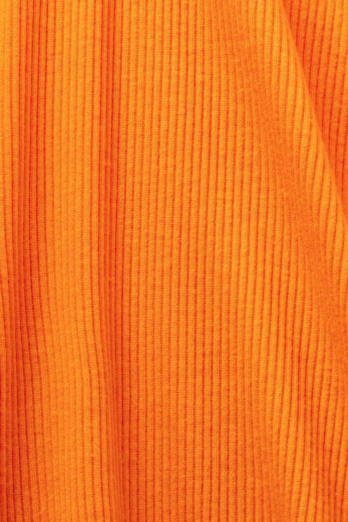Maglia a manica lunga in jersey a coste, GOLDEN ORANGE, detail image number 5