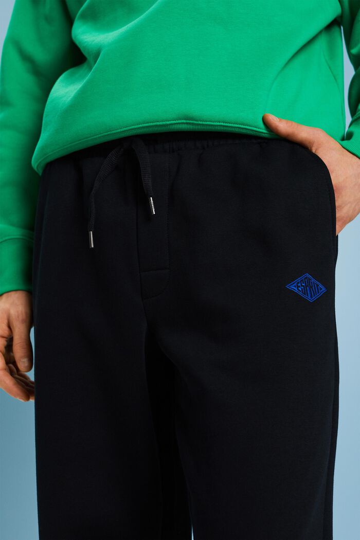 Pantaloni della tuta ricamati, BLACK, detail image number 2
