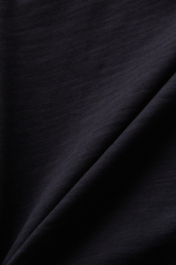 T-shirt in jersey con scollo a V, BLACK, detail image number 4