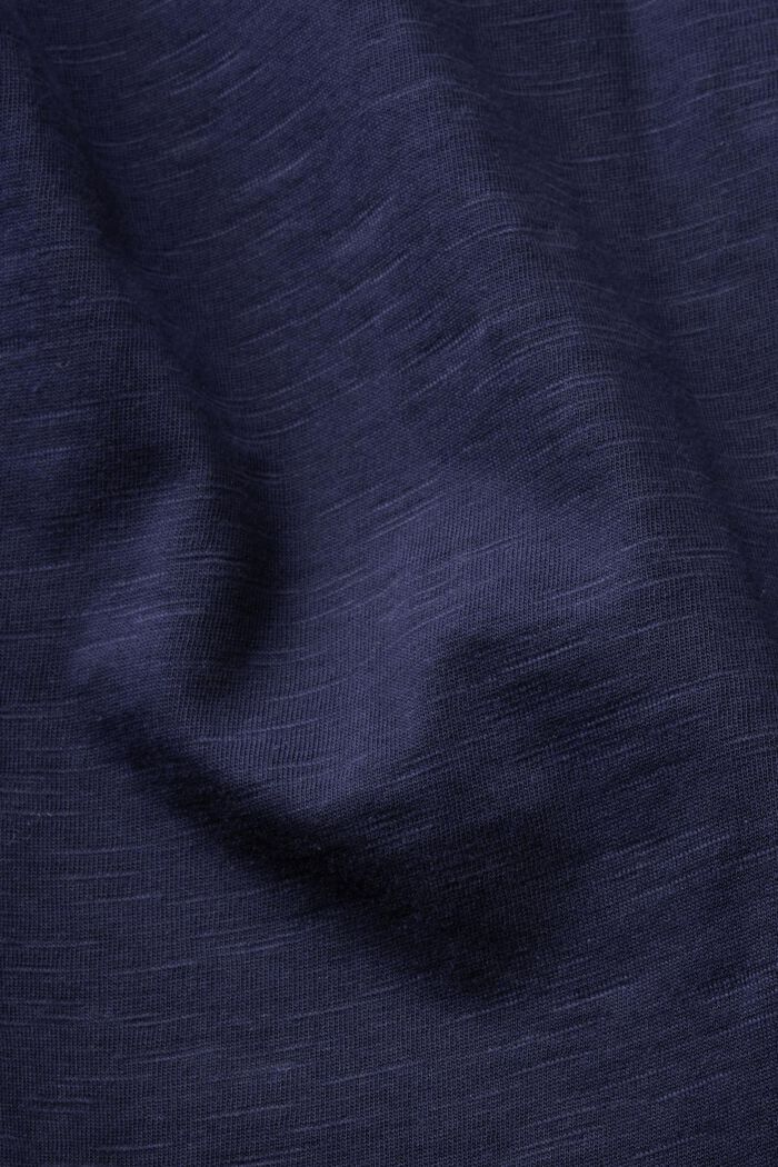 T-shirt in cotone con stampa geometrica, NAVY, detail image number 5