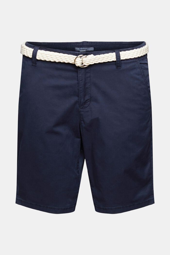 Pantaloncini con cintura in tessuto, NAVY, detail image number 2