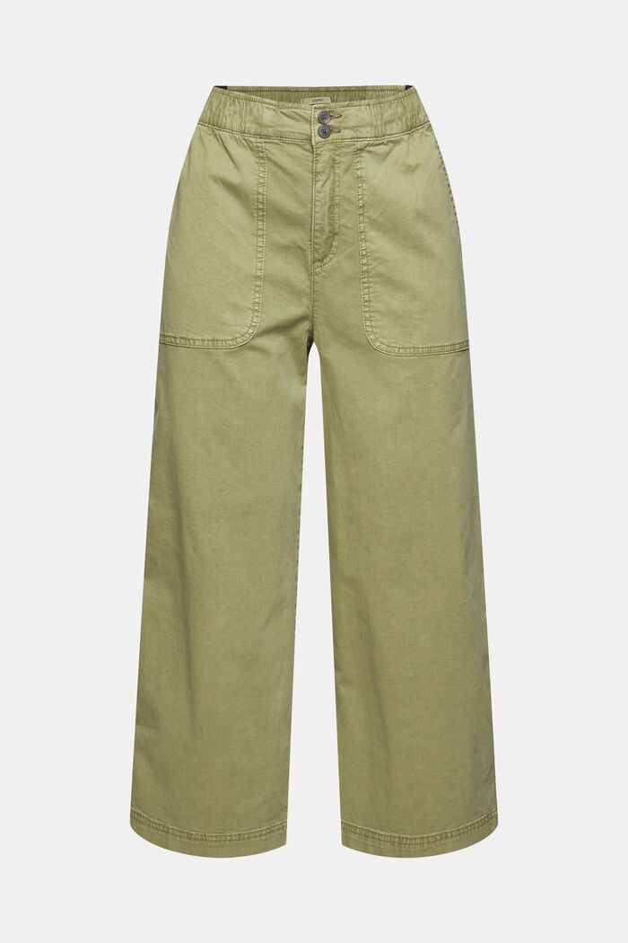 Pantaloni culotte con cintura elastica
