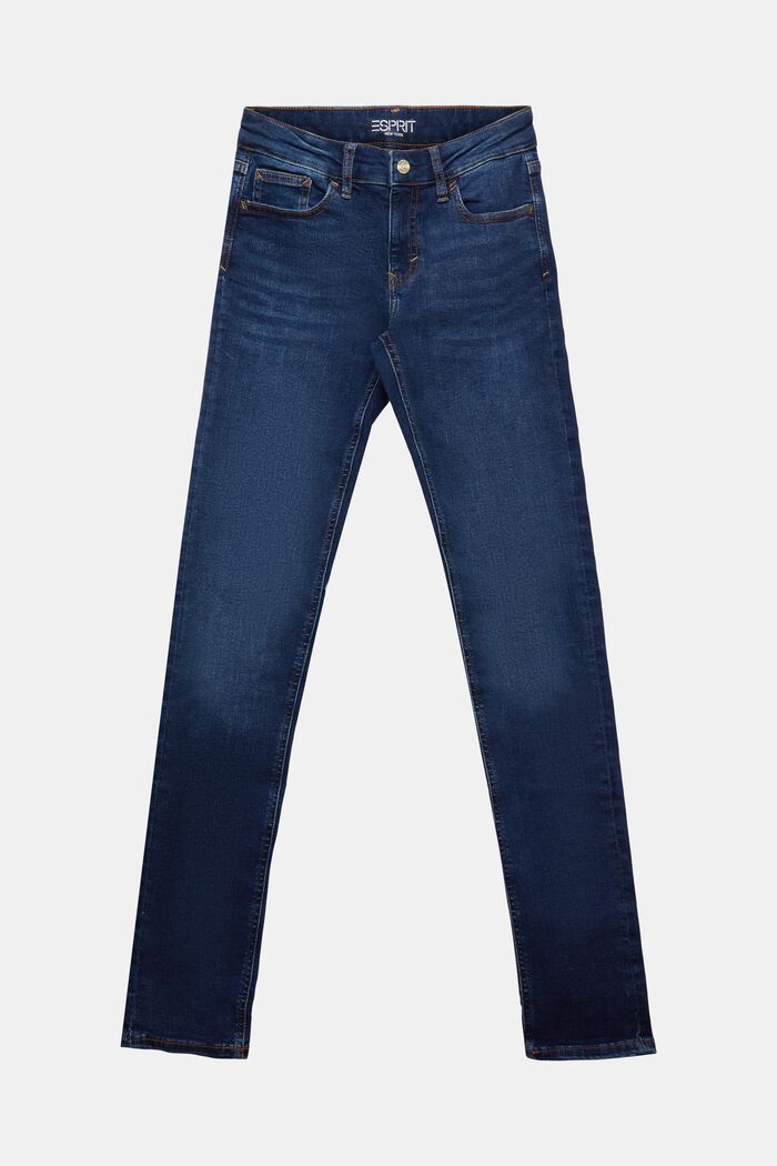Jeans stretch slim fit, BLUE DARK WASHED, detail image number 7