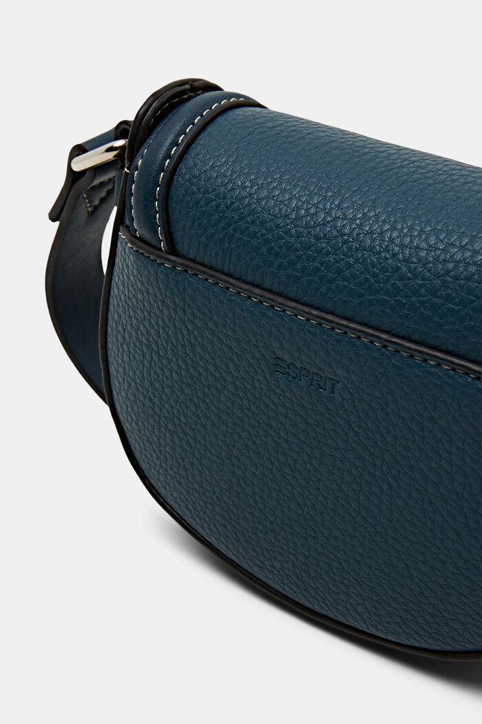 Borsa a tracolla in similpelle, TEAL GREEN, detail image number 1