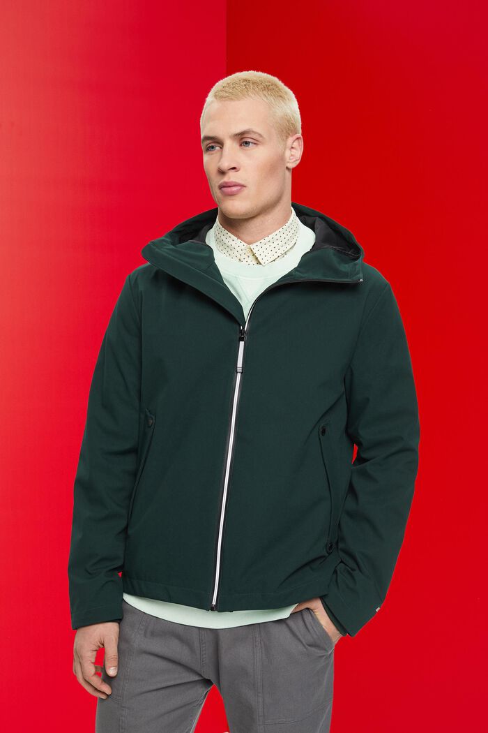 Giacca softshell con cappuccio, DARK TEAL GREEN, detail image number 0