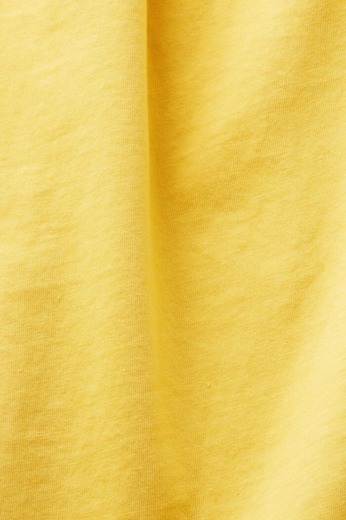 T-shirt con scollo a V, SUNFLOWER YELLOW, detail image number 4