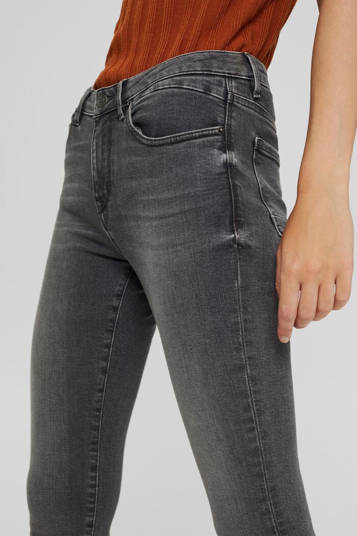 Jeans elasticizzati con cotone biologico, GREY MEDIUM WASHED, detail image number 2