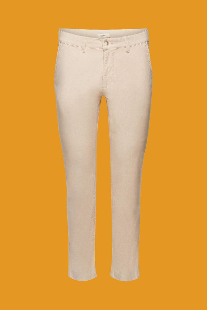 Pantaloni chino bicolore, LIGHT BEIGE, detail image number 5
