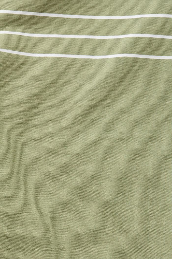 T-shirt con stampa a forma di cuore, LIGHT KHAKI, detail image number 5