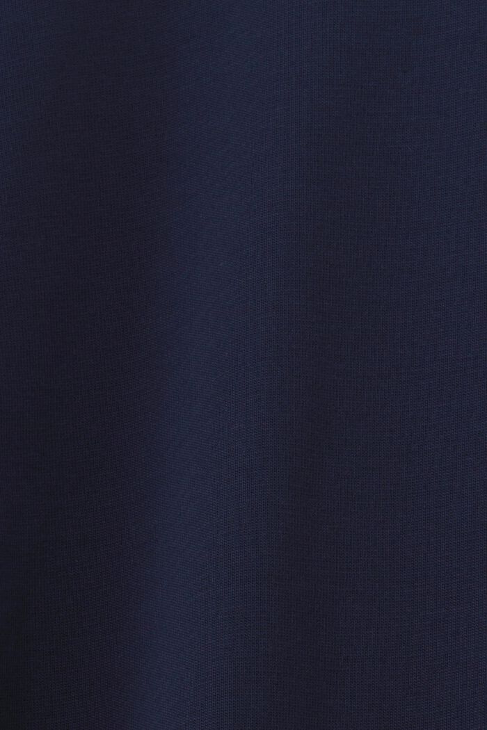 T-shirt girocollo in jersey di cotone Pima, NAVY, detail image number 5