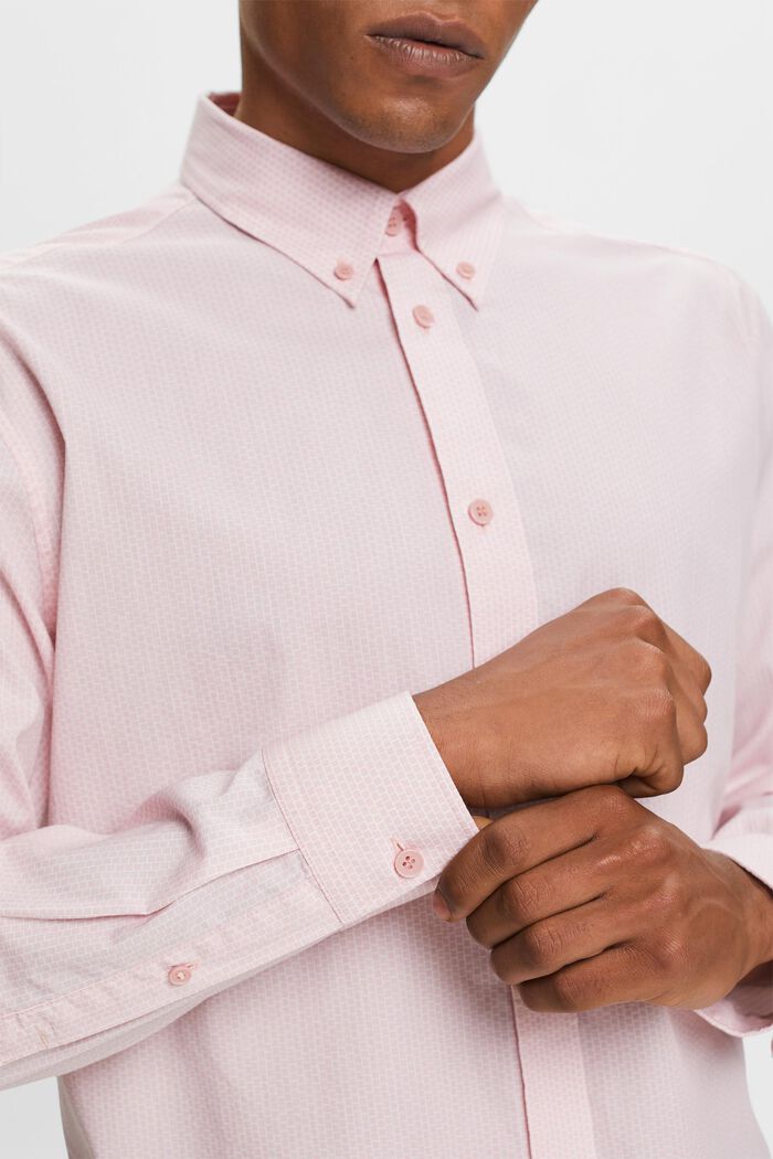 Camicia in popeline di cotone, OLD PINK, detail image number 2