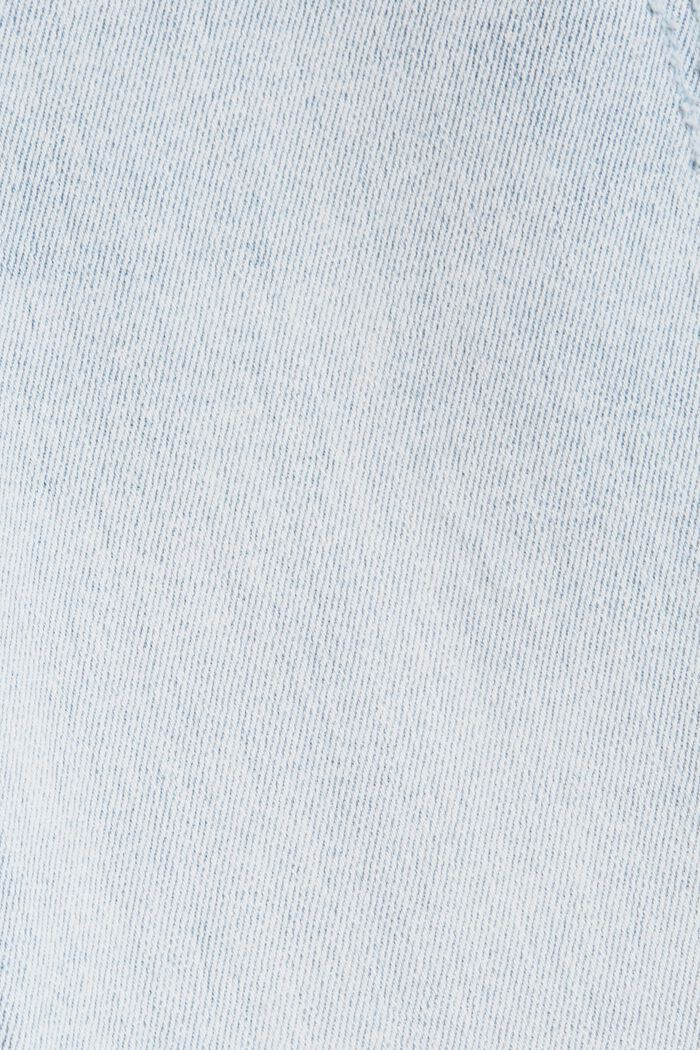 Jeans elasticizzati effetto usato, BLUE LIGHT WASHED, detail image number 4