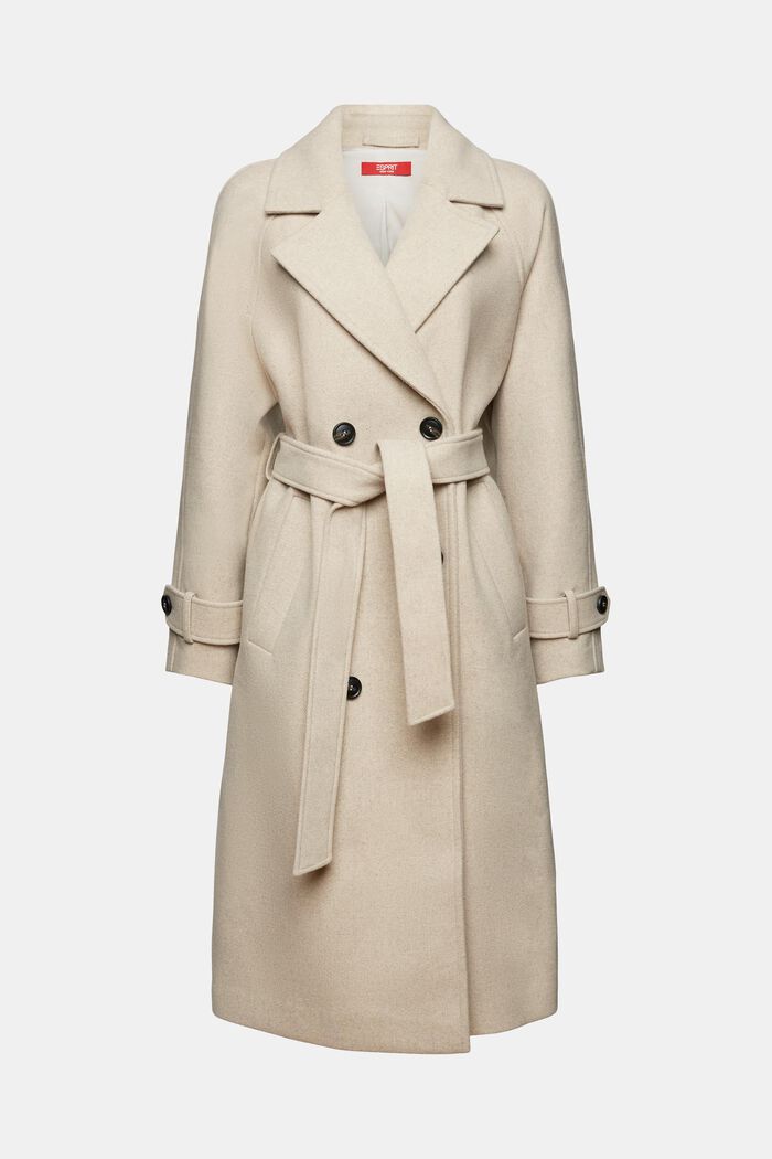 Riciclato: cappotto con cintura in lana, ICE, detail image number 5