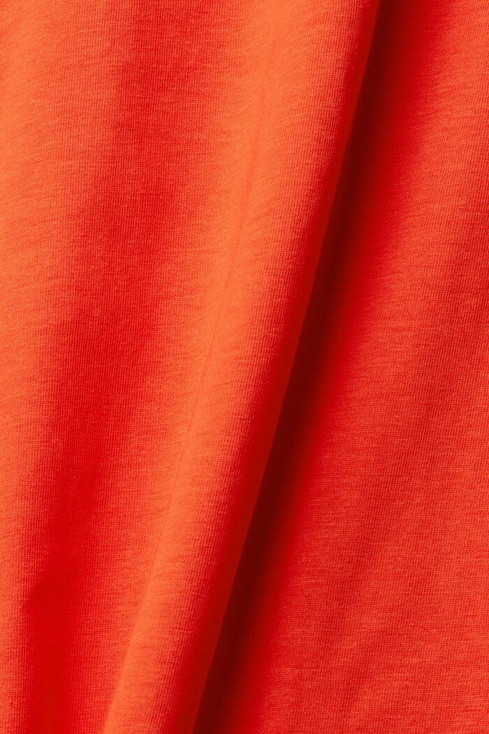 T-shirt in jersey con stampa del logo, ORANGE RED, detail image number 1