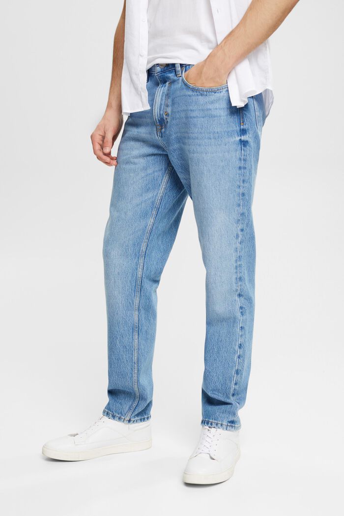 Jeans con gamba dritta, cotone biologico