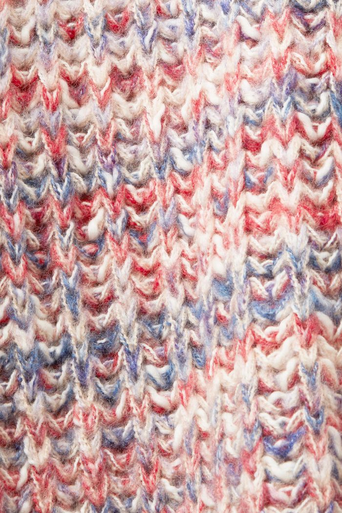 Pullover dolcevita multicolore, RED, detail image number 5