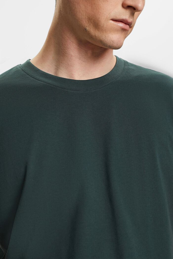 T-shirt girocollo in jersey, TEAL BLUE, detail image number 2