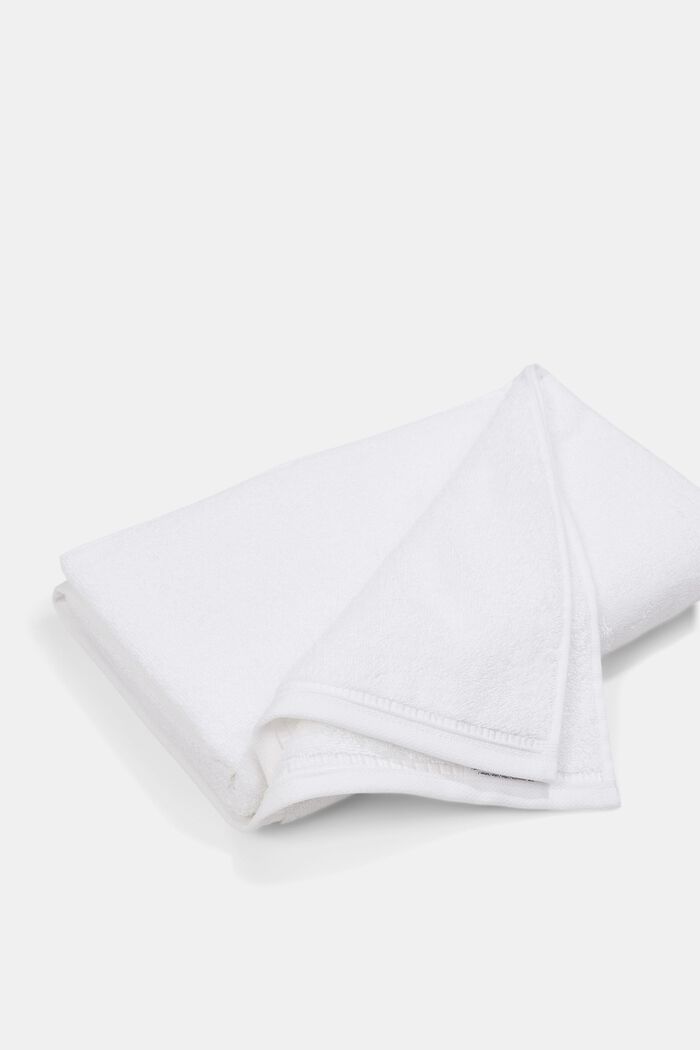 Con TENCEL™: set di 3 asciugamani in spugna, WHITE, detail image number 1