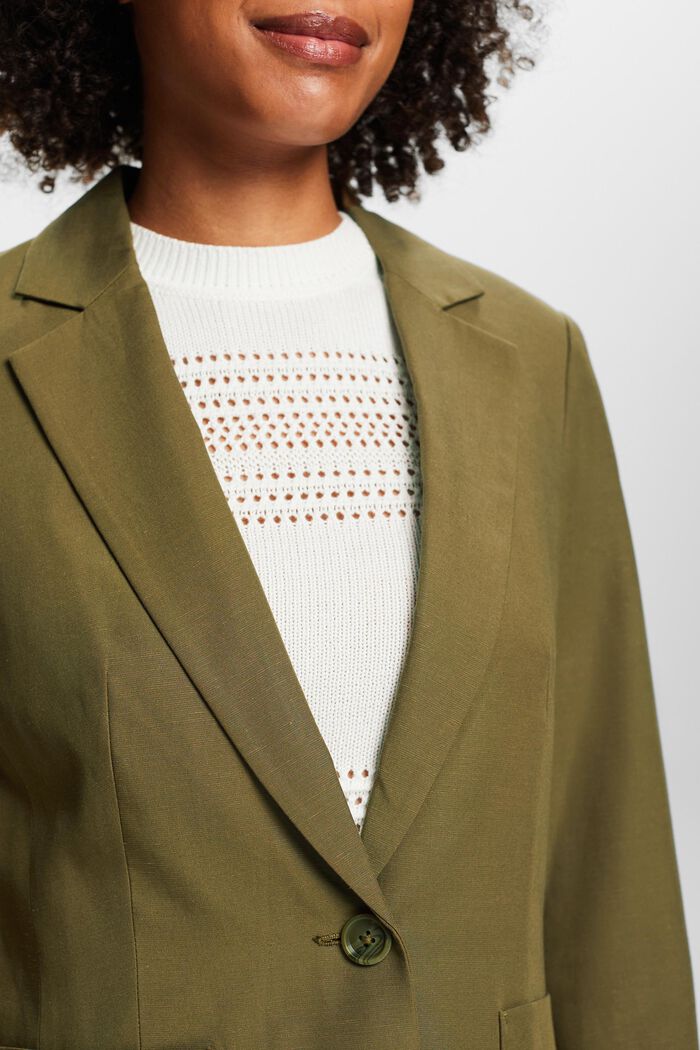 Mix and Match Blazer monopetto, KHAKI GREEN, detail image number 3