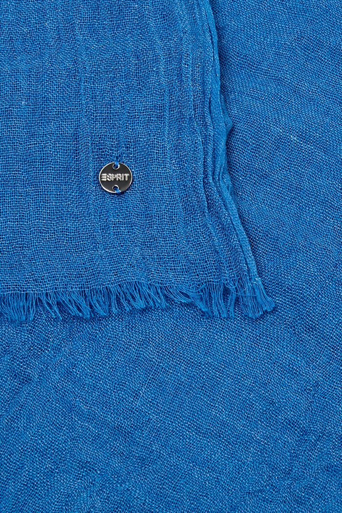 Sciarpa con effetto stropicciato, BLUE, detail image number 1