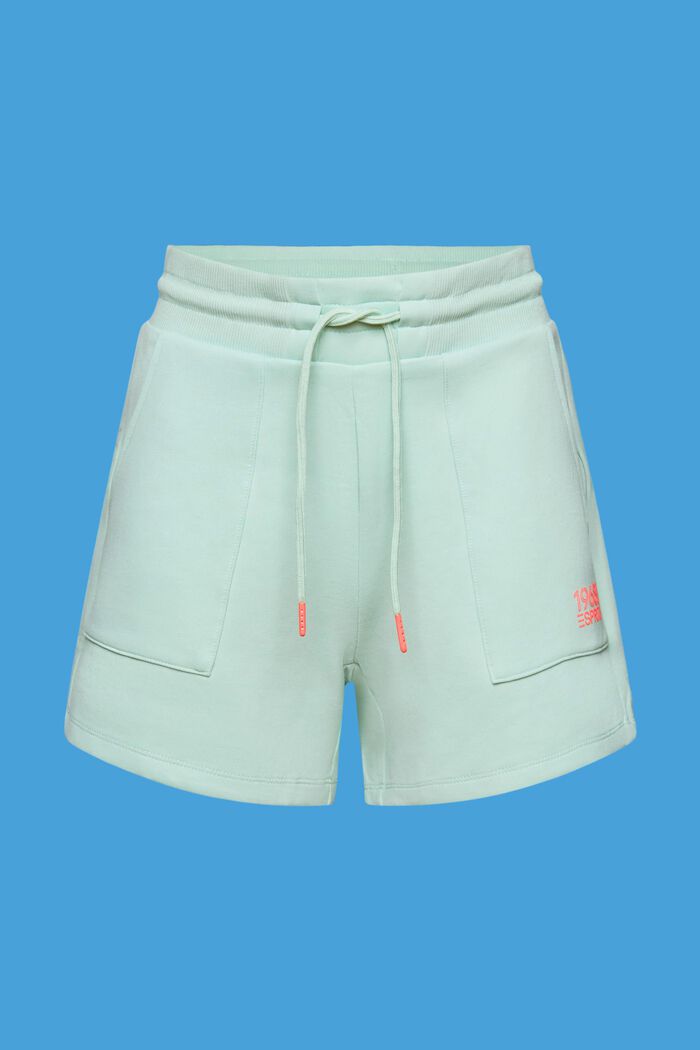 Riciclati: shorts sportivi in felpa, LIGHT AQUA GREEN, detail image number 6