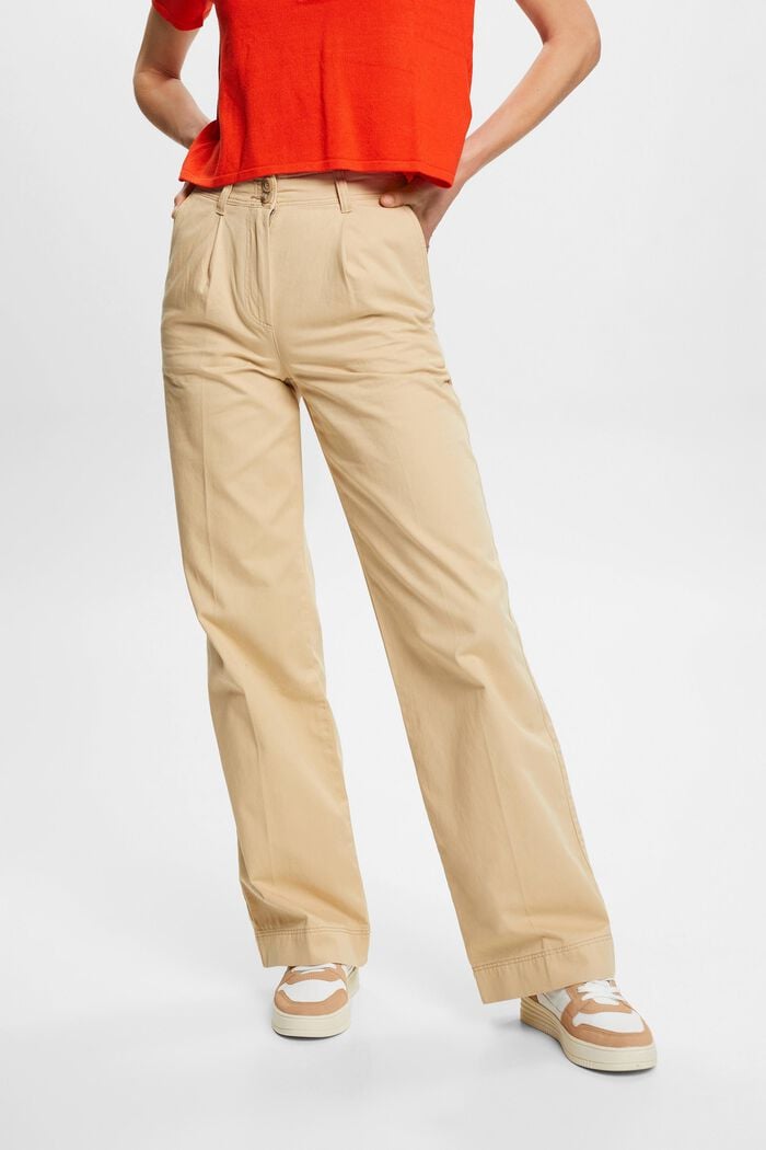 Pantaloni chino a gamba larga, SAND, detail image number 0