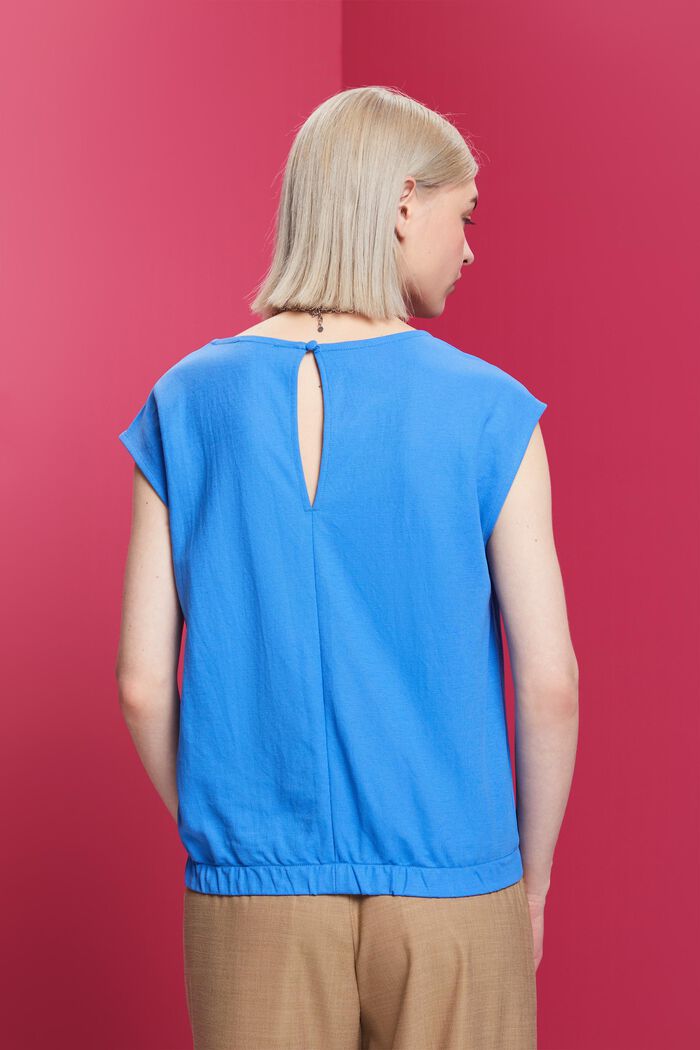 Blusa senza maniche, BRIGHT BLUE, detail image number 3