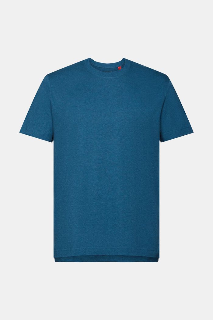T-shirt girocollo, 100% cotone, GREY BLUE, detail image number 5