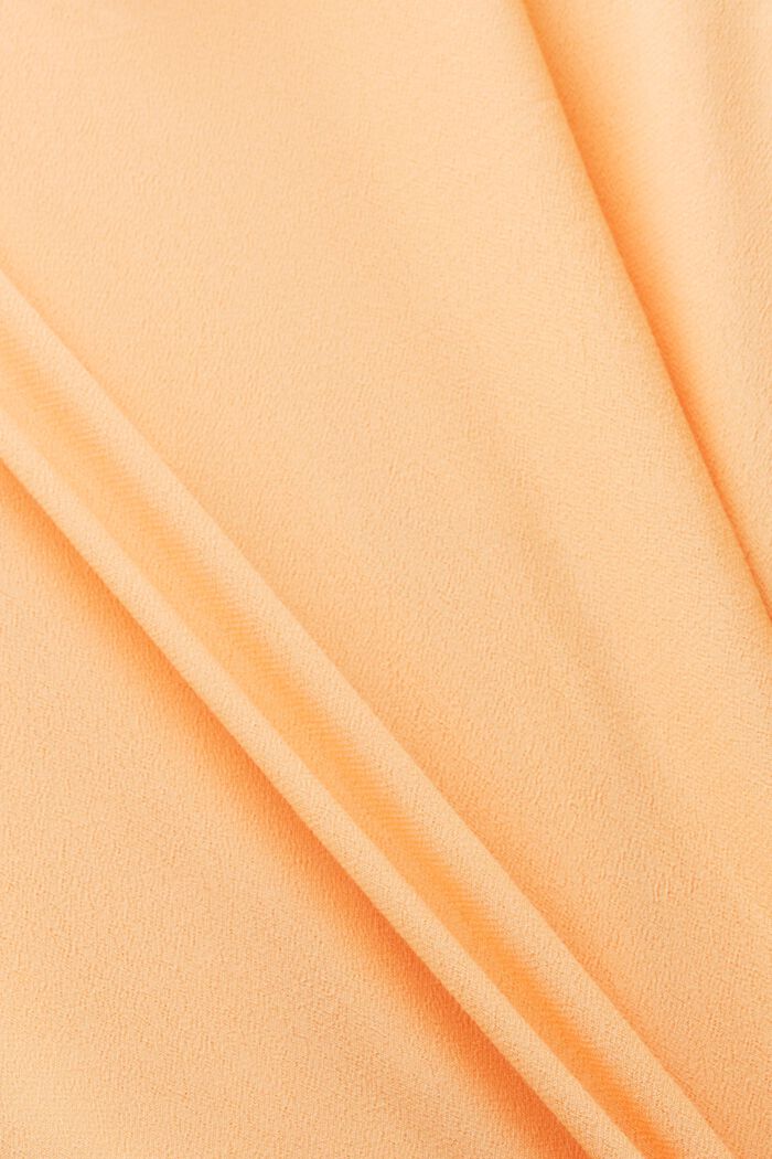 Blusa in crêpe a maniche lunghe, PASTEL ORANGE, detail image number 6
