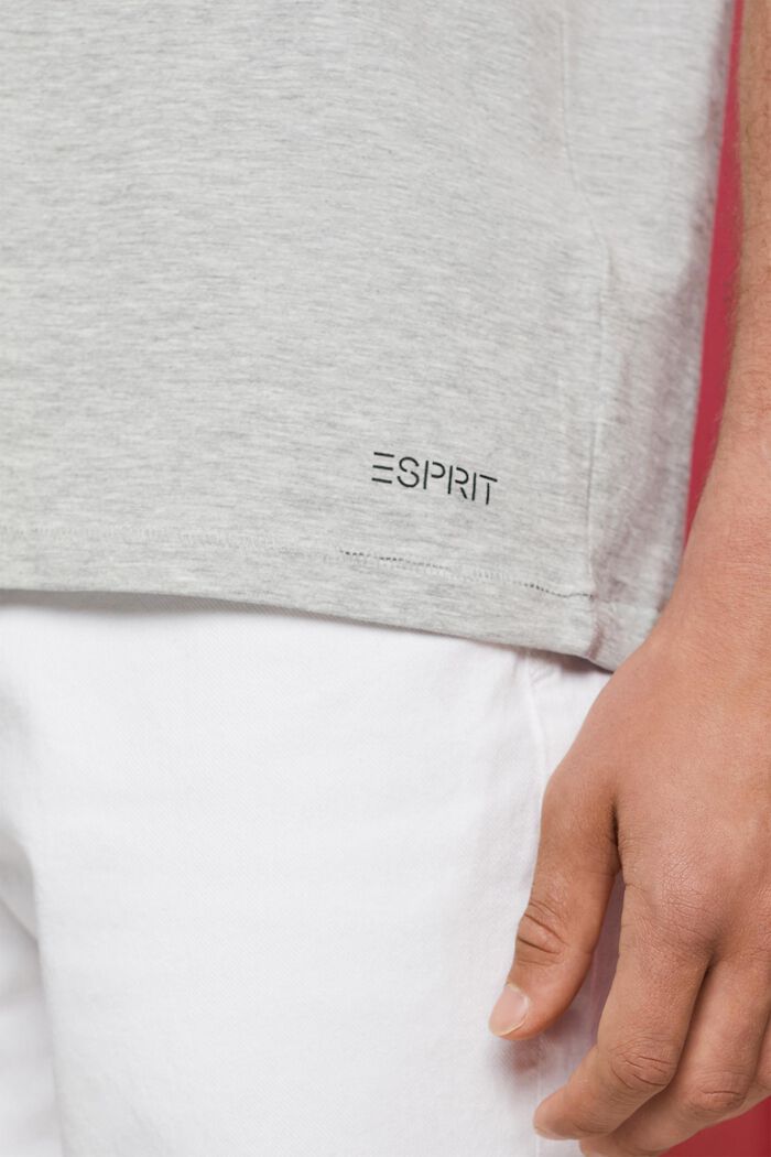 T-shirt in jersey con stampa dietro, LIGHT GREY, detail image number 2