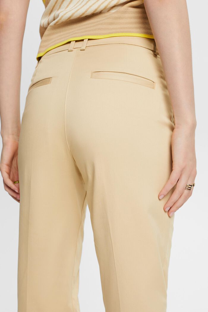 Pantaloni slim fit a vita alta, SAND, detail image number 2