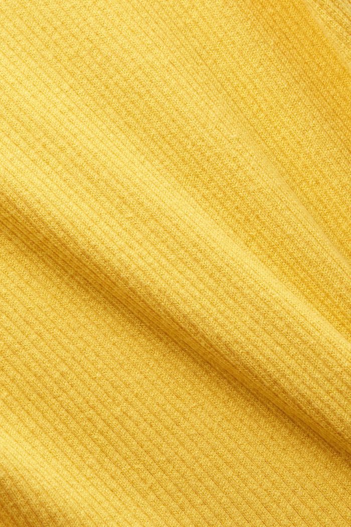 Maglia a canotta a coste, SUNFLOWER YELLOW, detail image number 5