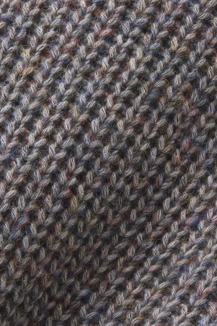 Pullover senza maniche in maglia a coste, DARK GREY, detail image number 5