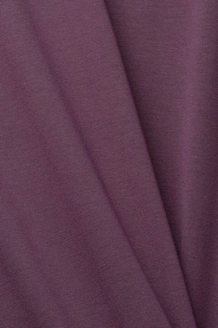 In materiale riciclato: t-shirt Active, AUBERGINE, detail image number 5