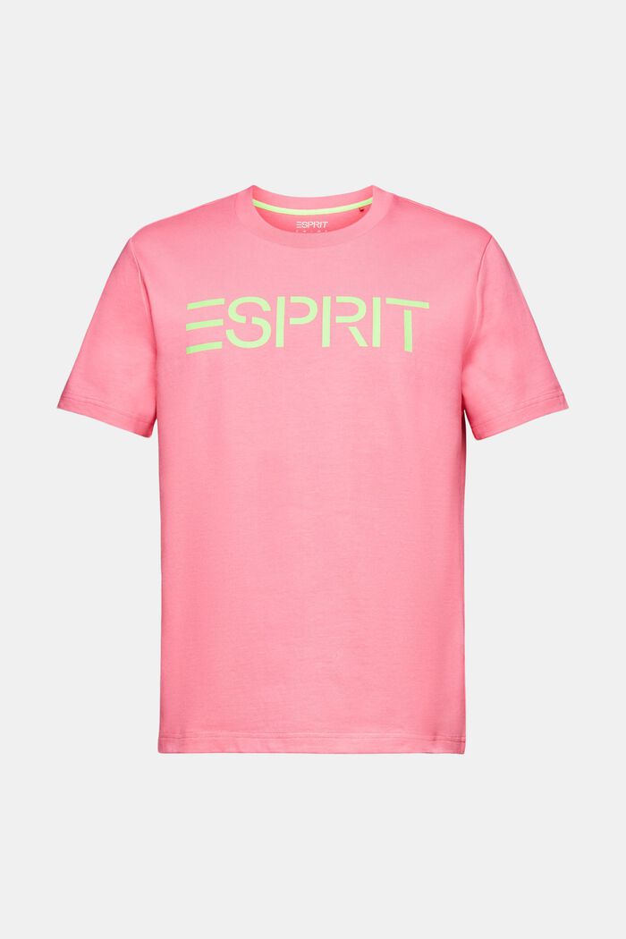 T-shirt unisex in jersey di cotone con logo, PINK FUCHSIA, detail image number 7