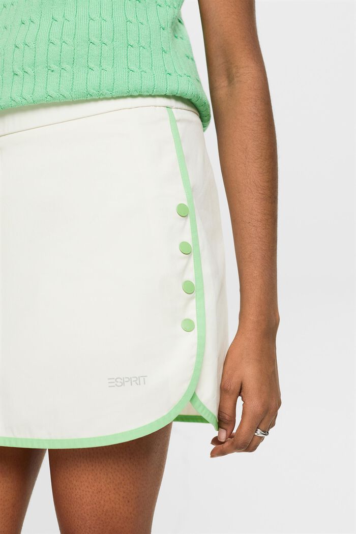 Minigonna-pantaloncino con finiture a contrasto, ICE, detail image number 4