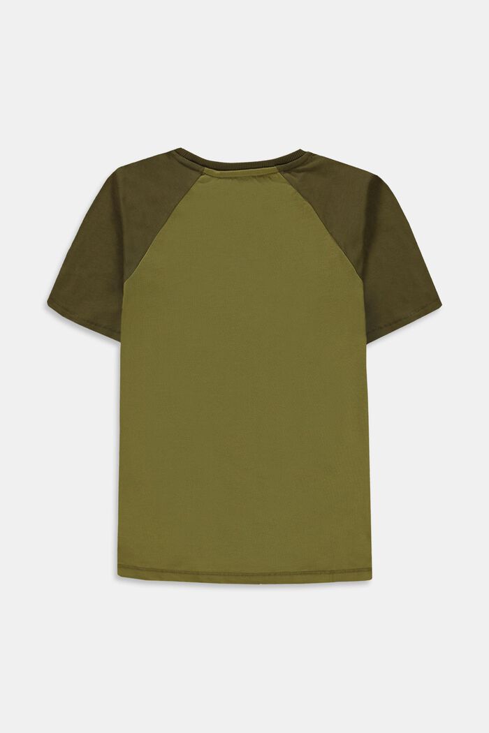 T-shirt con stampa in 100% cotone, LEAF GREEN, detail image number 1