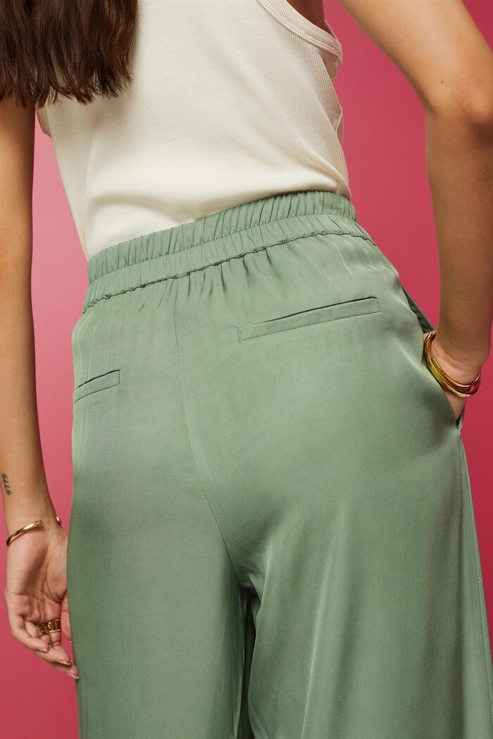 Culotte pull on in twill, PALE KHAKI, detail image number 4